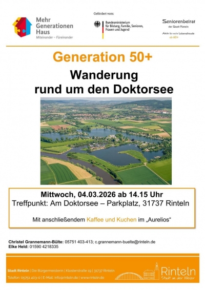 Rund um den Doktorsee –  eine Wanderung für Generation 50+
