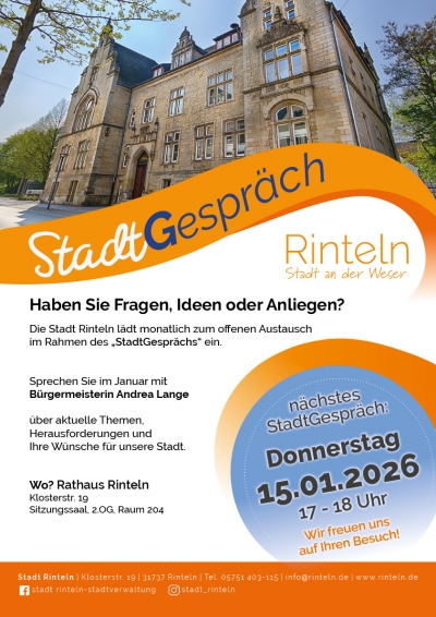 "StadtGespräch" im Rathaus