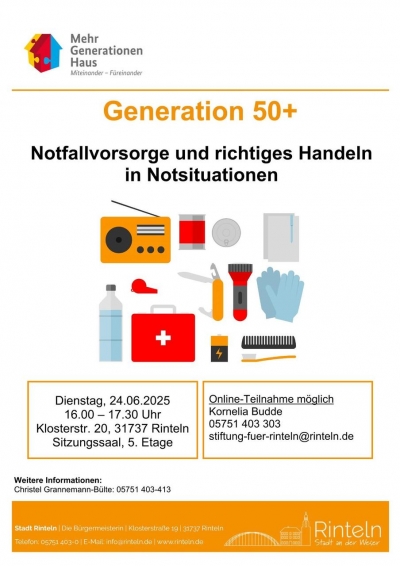 Notfallvorsorge und richtiges Handeln in Notsituationen
