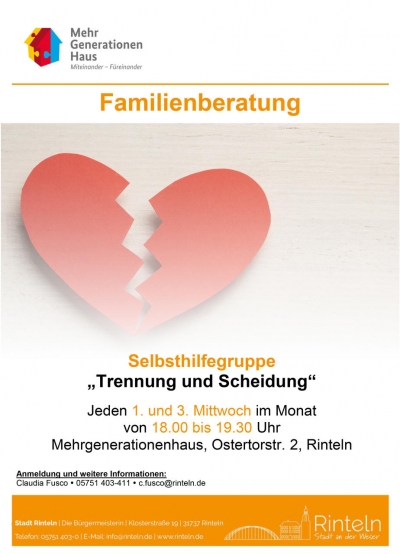 Selbsthilfegruppe „Trennung und Scheidung“