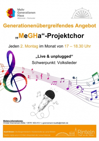 "MeGHa"-Chor im Mehrgenerationenhaus