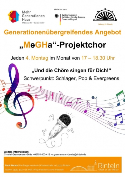 Rinteln singt! „MeGHa“-Chor im Mehrgenerationenhaus