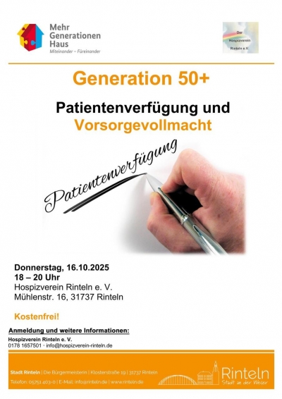 Vorsorgevollmacht und Patientenverfügung