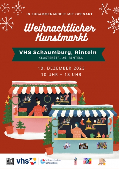 Weihnachtlicher Kunstmarkt der VHS in Rinteln