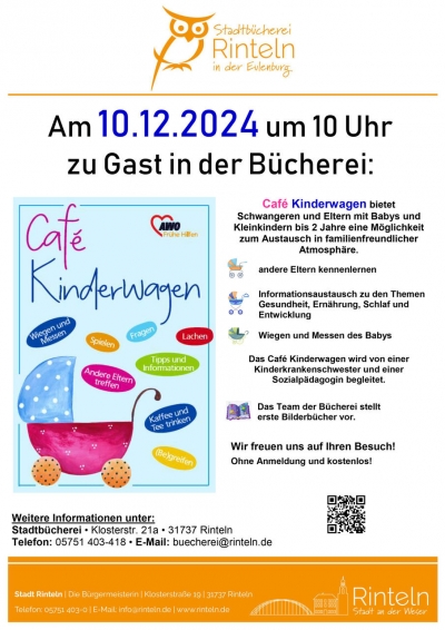 Café Kinderwagen in der Stadtbücherei Rinteln