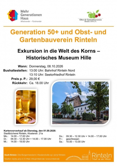 Exkursion in die Welt des Korns – Historisches Museum Hille