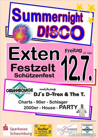 Summernight Disco Schützenfest Exten