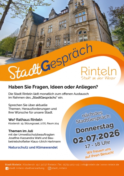 "StadtGespräch" im Rathaus