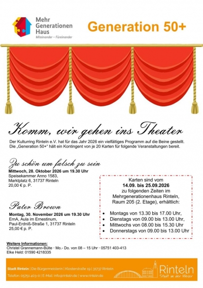 Komm, wir gehen ins Theater