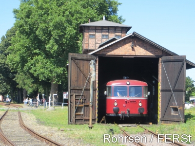 Historischer Schienenbus auf der Eisenbahn Rinteln-Stadthagen