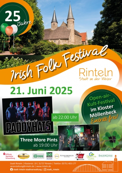 25 Jahre Irish Folk Festival im Kloster Möllenbeck: 