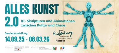 Sonderausstellung "Alles Kunst! 2.0. - KI generierte Skulpturen und Filmanimationen zwischen Kultur und Chaos“  - ACHTUNG: Montags geschlossen!